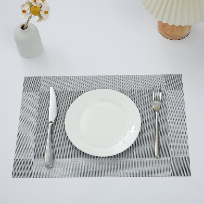 Așezător de masă cu ramă unică, stil Nordic, PVC izolant termic și lavabil, compoziție 70% PVC / 30% poliester