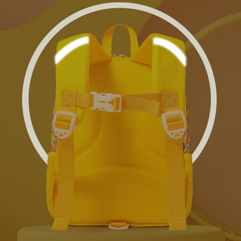 Orang laste kooli seljakott anti-varguse funktsiooniga, mänguline ja armas stiil, diving materjal, trükidisain