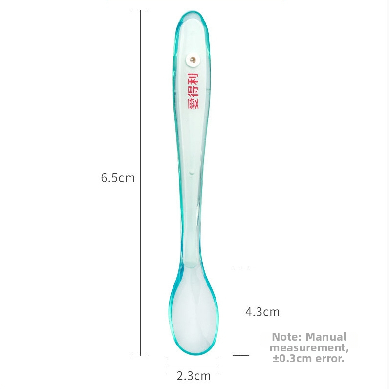 Aideli силиконова лъжица за бебета, изцяло силиконова, обучителна и мека, прост стил, подходяща за деца над 3 месеца