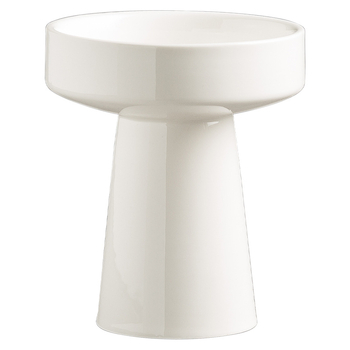 Vas de desert din porțelan cu picior înalt, compatibil cu microunde, finisaj sub glazură, posibilitatea imprimării logoului