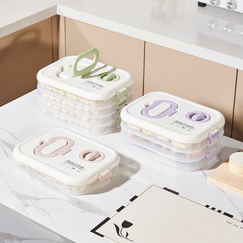 Cutie pentru găluște, depozitare multistrat, plastic alimentar, păstrează prospețimea, etanșă pentru frigider