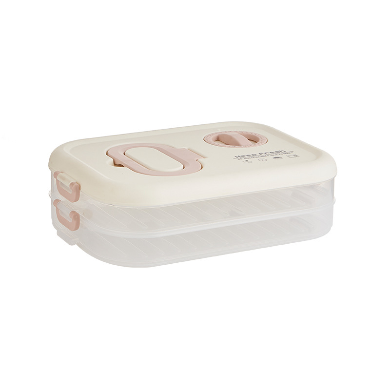 Cutie pentru găluște, depozitare multistrat, plastic alimentar, păstrează prospețimea, etanșă pentru frigider