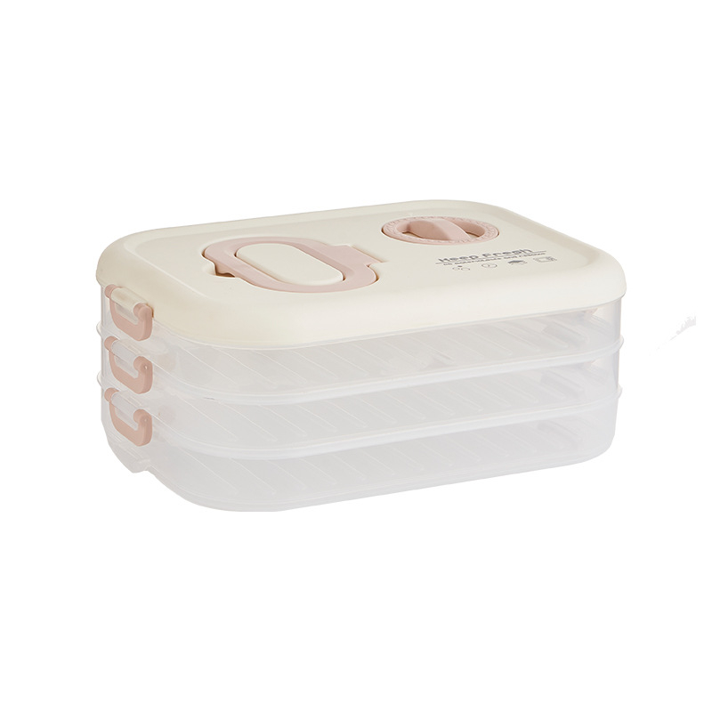 Cutie pentru găluște, depozitare multistrat, plastic alimentar, păstrează prospețimea, etanșă pentru frigider