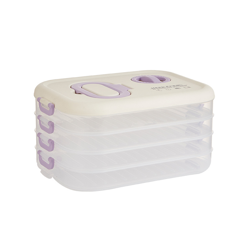 Cutie pentru găluște, depozitare multistrat, plastic alimentar, păstrează prospețimea, etanșă pentru frigider