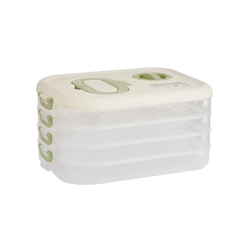 Cutie pentru găluște, depozitare multistrat, plastic alimentar, păstrează prospețimea, etanșă pentru frigider