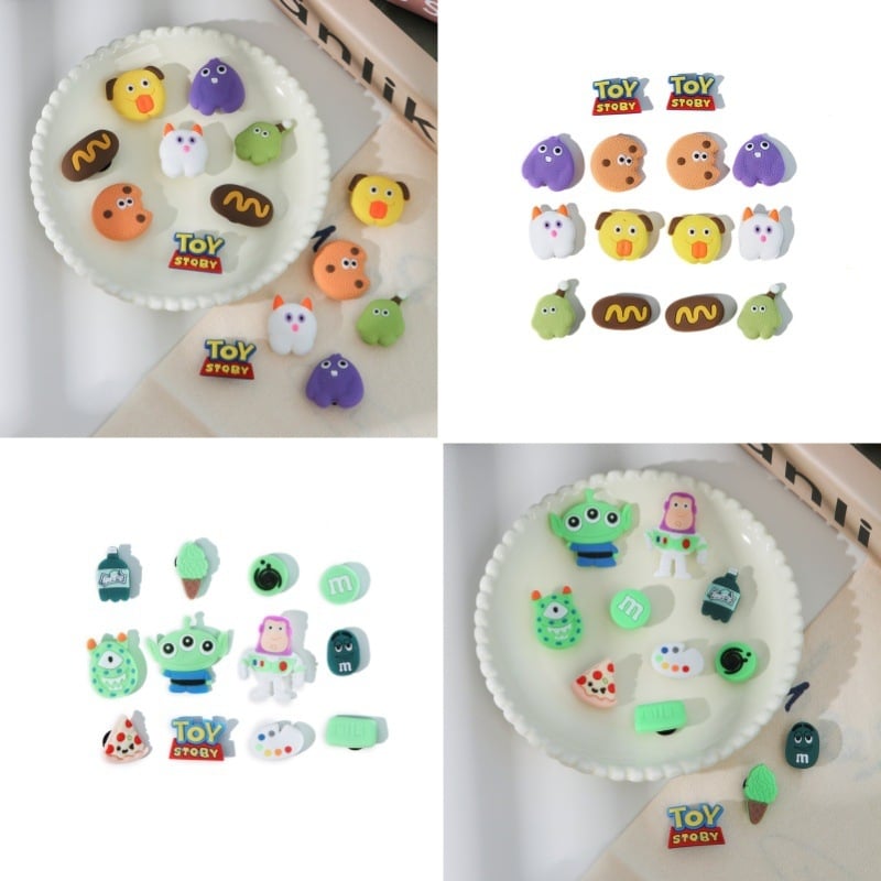 Αποσπώμενο διακοσμητικό εξάρτημα για παπούτσια τύπου Crocs – σχέδιο με λουλούδι και ζευγάρι καρτούν, Curry Beggar, κατάλληλο για casual παπούτσια και παντόφλες, όλες οι εποχές