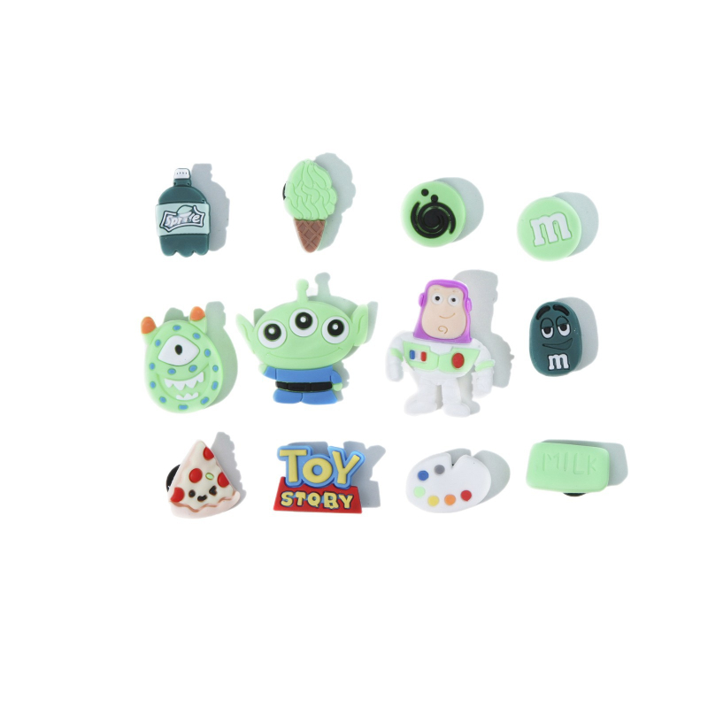 Αποσπώμενο διακοσμητικό εξάρτημα για παπούτσια τύπου Crocs – σχέδιο με λουλούδι και ζευγάρι καρτούν, Curry Beggar, κατάλληλο για casual παπούτσια και παντόφλες, όλες οι εποχές