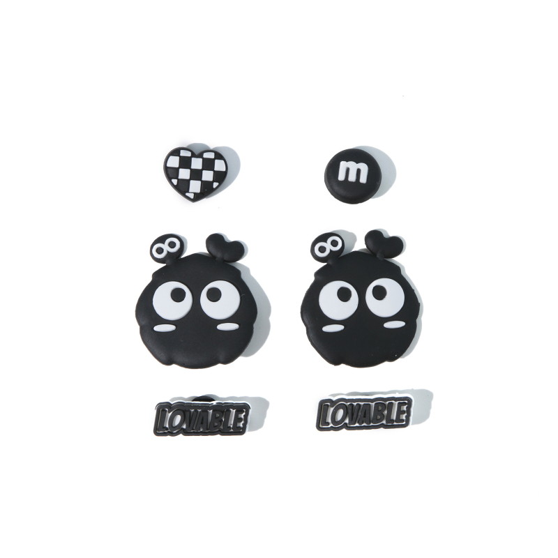 Αποσπώμενο διακοσμητικό εξάρτημα για παπούτσια τύπου Crocs – σχέδιο με λουλούδι και ζευγάρι καρτούν, Curry Beggar, κατάλληλο για casual παπούτσια και παντόφλες, όλες οι εποχές