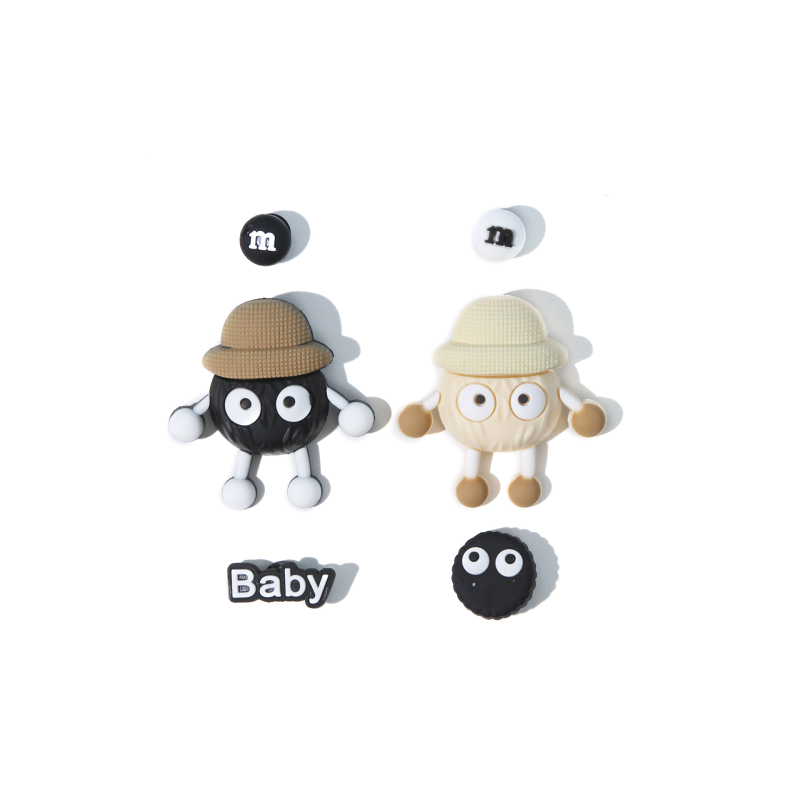 Αποσπώμενο διακοσμητικό εξάρτημα για παπούτσια τύπου Crocs – σχέδιο με λουλούδι και ζευγάρι καρτούν, Curry Beggar, κατάλληλο για casual παπούτσια και παντόφλες, όλες οι εποχές