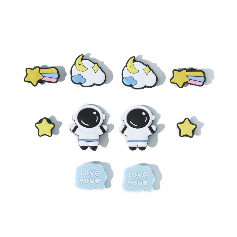 Αποσπώμενο διακοσμητικό εξάρτημα για παπούτσια τύπου Crocs – σχέδιο με λουλούδι και ζευγάρι καρτούν, Curry Beggar, κατάλληλο για casual παπούτσια και παντόφλες, όλες οι εποχές