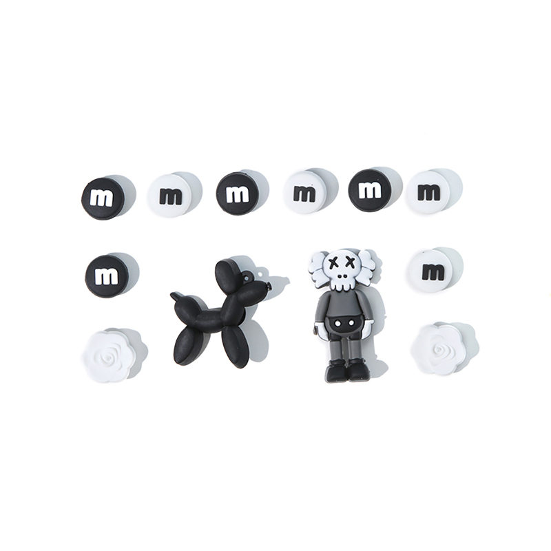 Αποσπώμενο διακοσμητικό εξάρτημα για παπούτσια τύπου Crocs – σχέδιο με λουλούδι και ζευγάρι καρτούν, Curry Beggar, κατάλληλο για casual παπούτσια και παντόφλες, όλες οι εποχές