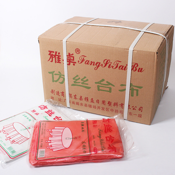 Τραπεζομάντηλο μίας χρήσης από πλαστικό, τετράγωνο, απλός σχεδιασμός, πάχος 0,45, PE πολυαιθυλένιο