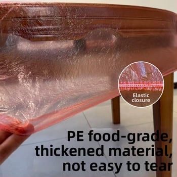 Μίας χρήσης τραπεζομάντηλο από PE πλαστικό με ελαστική περιμετρική άκρη; παχ ASN?