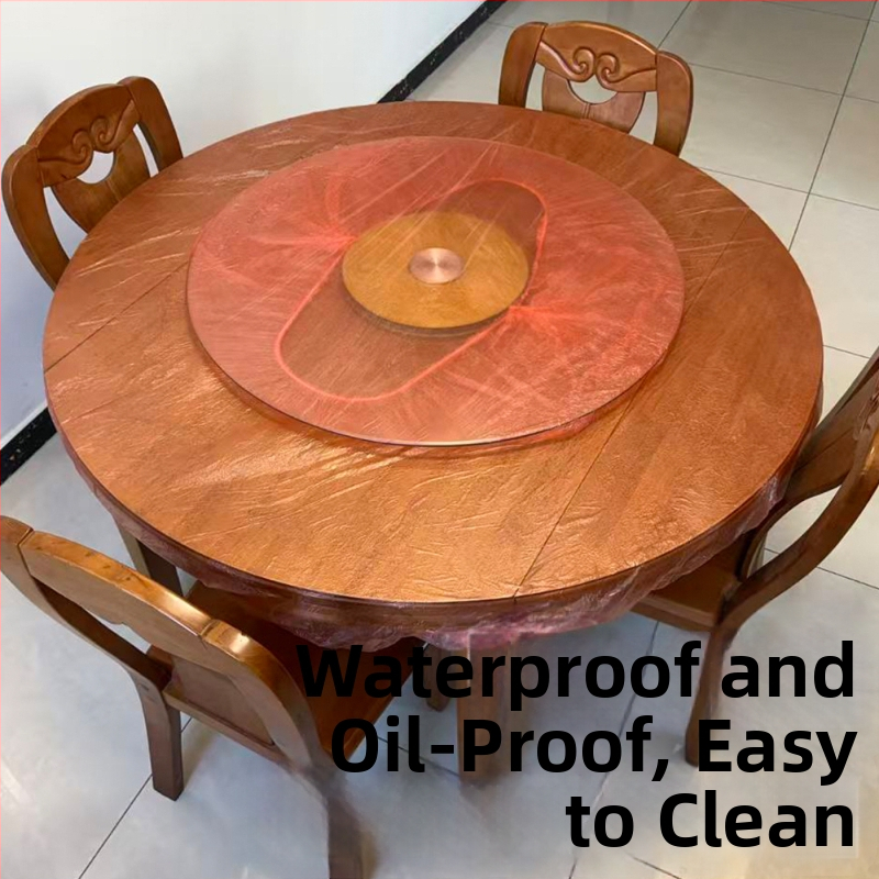 Μίας χρήσης τραπεζομάντηλο από PE πλαστικό με ελαστική περιμετρική άκρη; παχ ASN?