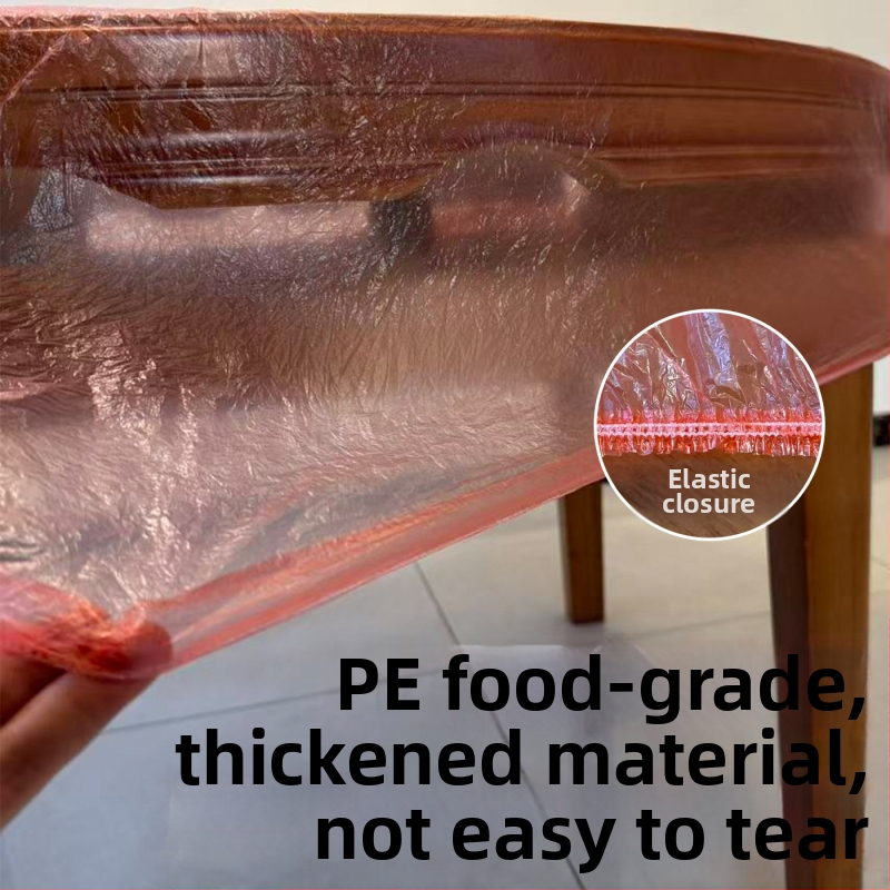 Μίας χρήσης τραπεζομάντηλο από PE πλαστικό με ελαστική περιμετρική άκρη; παχ ASN?