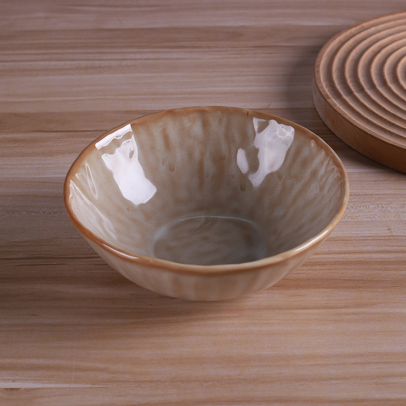 Kaikaier Porcelanski set tanjura i zdjela, glazirani završni sloj peći, jednobojni uzorak, mikrovalna kompatibilnost, spreman za privatnu marku