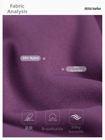 Dlhý rukáv jóga top s pevnou vložkou na prsiach a U-výstrihom, materiál NULS s rýchloschnúcimi vlastnosťami, 80% nylon / 20% spandex