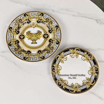 Sada riadu z kostného porcelánu, európsky štýl, ľahký luxusný retro, ručne vyrobené, možnosť prispôsobenia