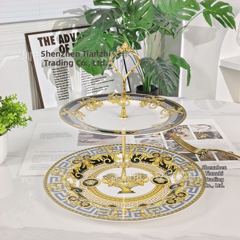 Sada riadu z kostného porcelánu, európsky štýl, ľahký luxusný retro, ručne vyrobené, možnosť prispôsobenia