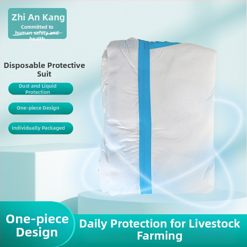 Jednorazové ochranné oblečenie s kapucňou, netkaná textília, jednorazový overal, prachotesný pracovný odev