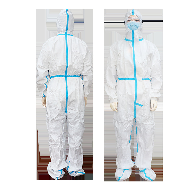 Jednokratno zaštitno odijelo s kapuljom, neizšivena tkanina, jedinstveni kombinezon, zaštita od praha