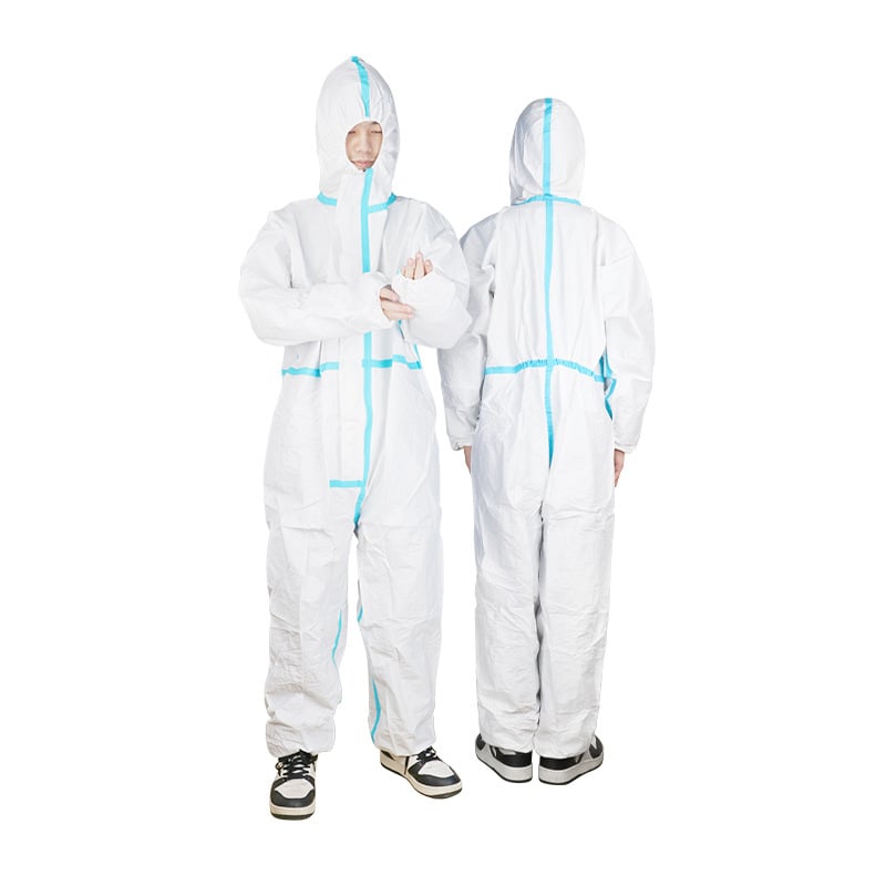 Jednokratno zaštitno odijelo s kapuljom, neizšivena tkanina, jedinstveni kombinezon, zaštita od praha