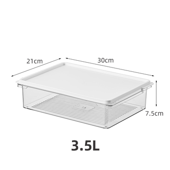 Cutie transparentă din PET, etanșă, pentru frigider și congelator