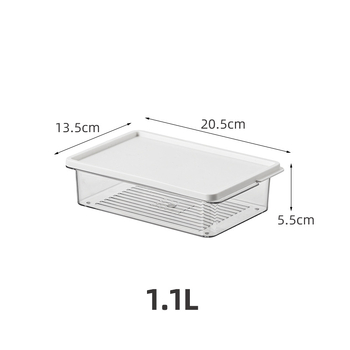 Cutie transparentă din PET, etanșă, pentru frigider și congelator