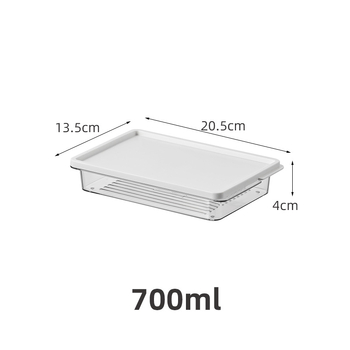 Cutie transparentă din PET, etanșă, pentru frigider și congelator