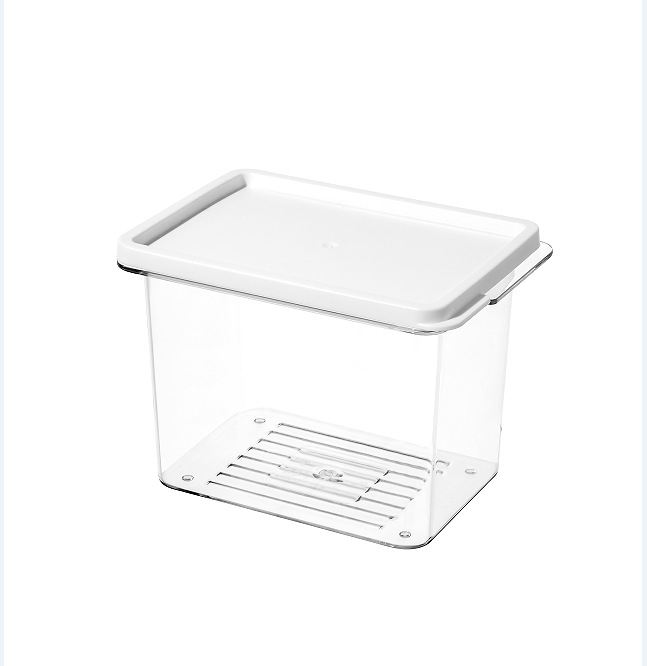 Cutie transparentă din PET, etanșă, pentru frigider și congelator
