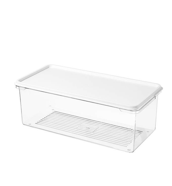 Cutie transparentă din PET, etanșă, pentru frigider și congelator