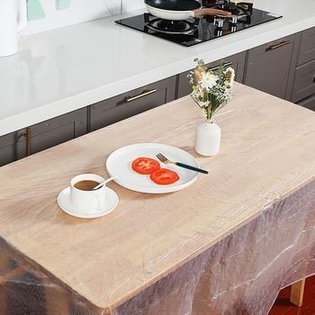 Τραπεζομάντηλο μίας χρήσης, στρογγυνή από πολυαιθυλένιο (PE), πάχος 0,01 mm, χωρίς σχέδιο, συσκευασία 30 τεμάχια