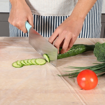 Τραπεζομάντηλο μίας χρήσης, στρογγυνή από πολυαιθυλένιο (PE), πάχος 0,01 mm, χωρίς σχέδιο, συσκευασία 30 τεμάχια