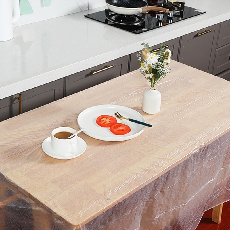 Τραπεζομάντηλο μίας χρήσης, στρογγυνή από πολυαιθυλένιο (PE), πάχος 0,01 mm, χωρίς σχέδιο, συσκευασία 30 τεμάχια