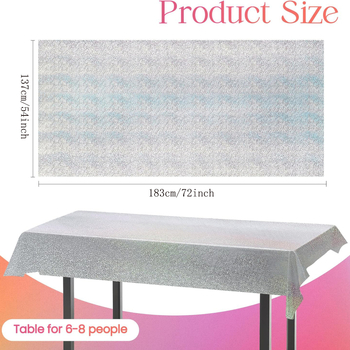 Μίας χρήσης τραπεζομάντηλο από αλουμινόφυλλο με μοτίβο λέιζερ, ορθογώνιο σχήμα, πάχος 0,01 mm