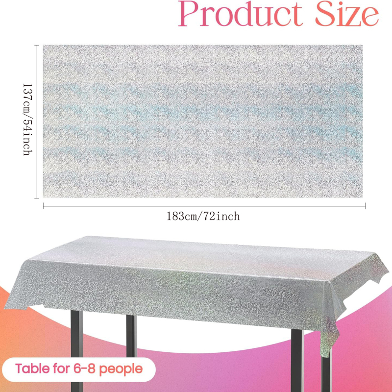 Μίας χρήσης τραπεζομάντηλο από αλουμινόφυλλο με μοτίβο λέιζερ, ορθογώνιο σχήμα, πάχος 0,01 mm