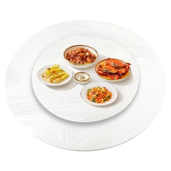 Τραπεζομάντηλο μίας χρήσης για γαμήλιο δείπνο, παχύτερο πλαστικό, με κορδάνι κλεισίματος, διατίθεται εκτύπωση λογότυπου και παραμετροποίηση.