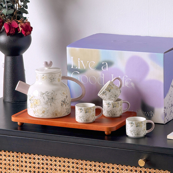 Porcelanski set posuđa s irisnim uzorkom, svijetlo luksuzni retro stil, glazirana površina, pogodno za mikrovalnu pećnicu, mogućnost prilagodbe logotipa