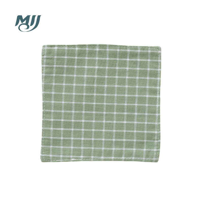 Podmetač za čašu u han stilu s kariranim uzorkom, tkanina mješavina, cvjetni uzorak, podrijetlo Yiwu, dekorativna funkcija
