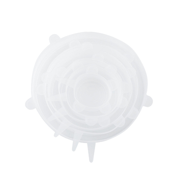 Naher καπάκια σιλικόνης, σετ 6 τεμαχίων, αδιαρροϊκά, πολυλειτουργικά κάλυμματα για μπολ, ποτήρια, φρούτα και λαχανικά