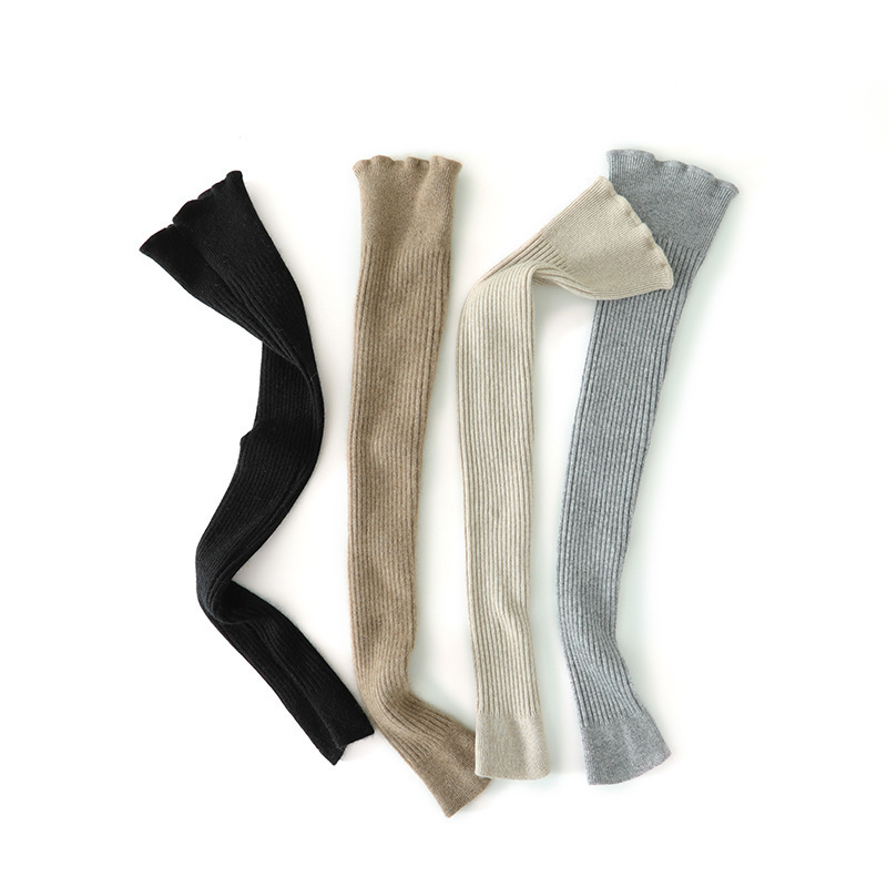 Кашмирени протектори за крак с надколенник, защита на прасеца, топлина и антихлъзгаща опора за коляното