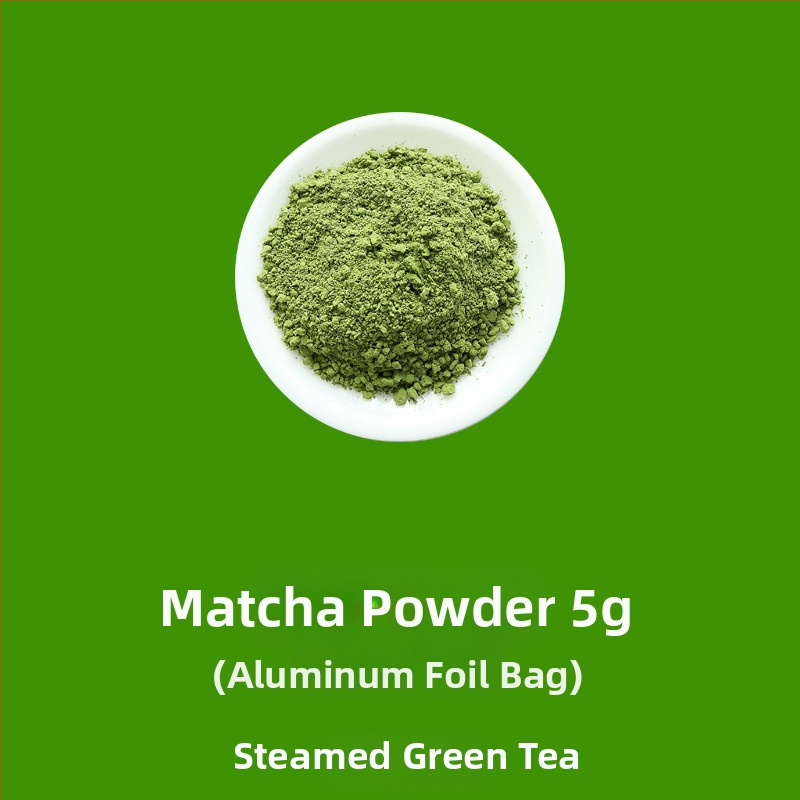 Čajové prášky pre ceremónie: prášok bieleho čaju, prášok červeného čaju, prášok oolong, prášok pu-erh a matcha