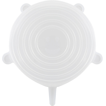 Set de 6 capace din silicon pentru alimente, rezistente la praf și scurgeri, stil simplu, cod produs A1700