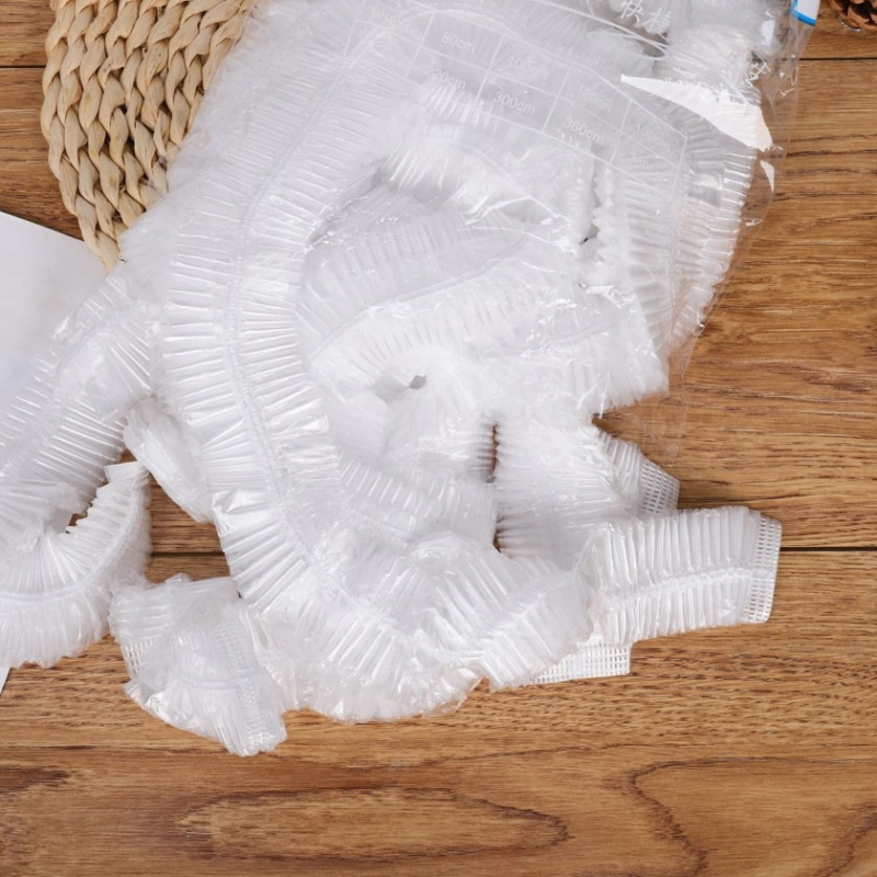 Jednokratna plastična stolnjak s vrpcom, debeli PE, prozirna, otporna na masnoću, za vjenčanje