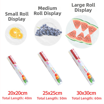 Okiss/Oakyes Plastična folija za hranu s Break-Type zatvaračem, otvaranje bez kidanja rukom za hranu i voće, -60°C do 100°C, plastika