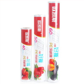 Okiss/Oakyes Plastična folija za hranu s Break-Type zatvaračem, otvaranje bez kidanja rukom za hranu i voće, -60°C do 100°C, plastika