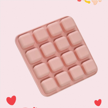 Silikonski kvadratni kalup za čokoladu, žele, puding i mousse (set od 16 komada)