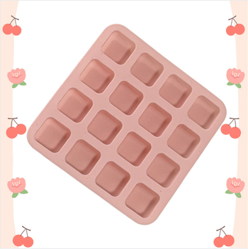 Silikonski kvadratni kalup za čokoladu, žele, puding i mousse (set od 16 komada)