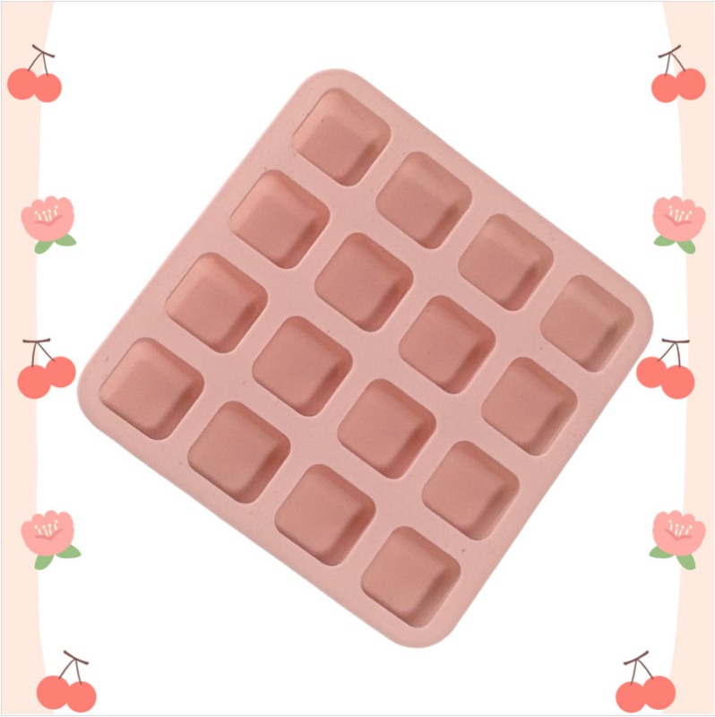 Silikonski kvadratni kalup za čokoladu, žele, puding i mousse (set od 16 komada)