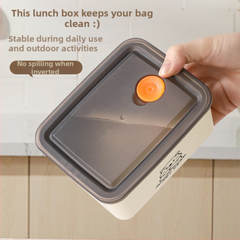 Кутия за храна от неръждаема стомана, хранителна класа, изолирана и запечатана, 500 ml, квадратна